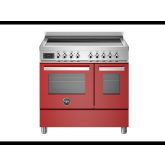 Bertazzoni PRO95I2EROT Professional 90cm Range Cooker Twin Oven Induction Gloss Red
