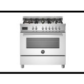 Bertazzoni PRO96L1EXT Professional 90cm Range Cooker Single Oven Dual Fuel Stainless Steel