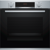 Bosch HBS534BS0B 59.4Cm Built In Electric Single Oven With 3D Hot Air, 60Cm - Stainless Steel