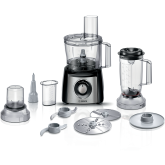 Bosch MCM3501MGB MultiTalent 3 Compact 800W Food Processor - Black + Stainless Steel