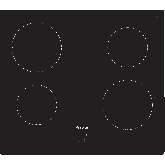 Bosch PUG61RAA5B Bosch Series 2 Four Zone Induction Hob With Touch Controls, 60Cm - Black 