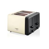 Bosch TAT4P447GB Bosch Designline Plus 4-Slice Toaster - Cream 