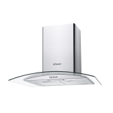 Candy CGM70NX 70cm Glass Chimney Hood
Push button controls, 3 speeds, extraction capacity: 456 m3/h