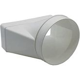 Caple 922W 150mm Flat Channel Clip - Megaduct 150mm component