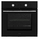 Caple C2234BK electric, programmable electronic LED timer, fan 5 function, 67 litre, A energy, Class