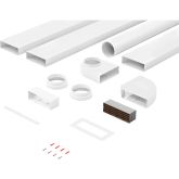 Caple C227W 120mm flat channel venting kit - 3 metre