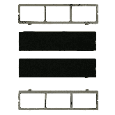 Caple CAP67CF activated carbon filters (pack of 2). DD901BK
