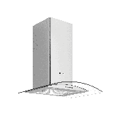 Caple CGC611SS stainless steel and glass, push button controls, 456m3/h, W 600mm, C energy, filter C