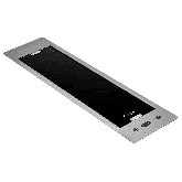 Caple DD522BK stainless steel frame and black glass panel, twin side extraction, illuminated touch c