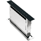 Caple DD606BK stainless steel and black glass, low profile, illuminated touch controls, W 575mm, **B