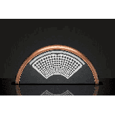 Caple DD925CO black glass with copper, light, W 820mm, **A to C energy, filter CAP68CF, motor extra