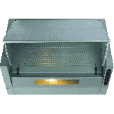 CDA EIN60SI Silver Ducted/Re-Circulating Integrated Extractor With 3 Speeds