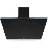 CDA EXG90BL 90cm gesture control angled black glass extractor, TC , LED lights (CHA37)