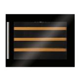 CDA FWV452BL Int compact wine cooler, 24 x BS, single temp, RD, black