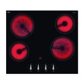 CDA HC6312FR 4 zone ceramic hob, front control, 6 PL