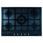 CDA HG7251BL 5 burner gas hob, cast iron pan supports , WB