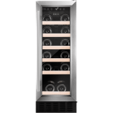 CDA WCCFO302SS FS/under counter 30cm wine cooler, 19 x BS, single temp zone, RD,SS 