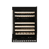 CDA WCCFO602BL FS/under counter 60cm wine cooler, 46 x BS, dual temp zone, RD,black