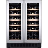 CDA WCCFO622SS FS/under counter wine cooler, 38 x BS, double door, dual temp, SS