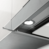 Elica BOXIN-HE-60 60Cm Stainless Steel And White Glass Boxin Built In Hood With Led Lighting And 3 S