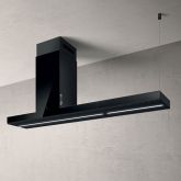 Elica HAIKU-ISL-180-BLK 180Cm Haiku Black Island Hood With Led Strip Lighting And Touch Controls