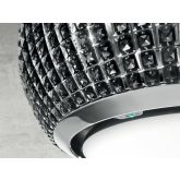 Elica INTERSTELLAR-B Black Crystal Interstellar Ceiling Mounted Hood With 3 Speeds + Booster Power L