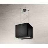 Elica PIX-BLK 42Cm Soft Black Re-Circulating Suspended Hood With Strip Led Lighting And 3 Speed Cont