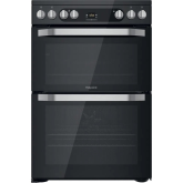 Hotpoint HDM67V9HCB 60cm Double Oven Electric Cooker with Ceramic Hob - Black