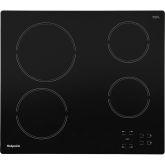 Hotpoint HR612CH 60Cm Frameless Touch Control Ceramic Hob. Black