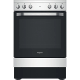 Hotpoint HS67V5KHX 60cm Double Oven Electric Cooker with Ceramic Hob - Stainless Steel