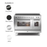 Roma 120cm Twin 90 / 30 7 Zone Induction FL Stainless Steel