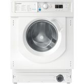 Indesit BIWMIL71252UKN 7Kg 1200 Spin White Integrated Washing Machine With Push&Go, Water Balance Pl