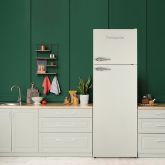 Montpellier MAB346EC 59.5cm 20/80 Retro Fridge Freezer - Cream