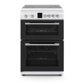 Montpellier MDOG60LW 60cm Double Oven Gas Cooker with Gas Hob - White