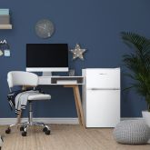 Montpellier MS2035EW 47cm Low Frost Undercounter Fridge Freezer in White