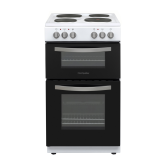Montpellier MTCE50W Montpellier MTCE50W 50cm Twin Cavity Oven Electric Cooker with Solid Plate Hob -