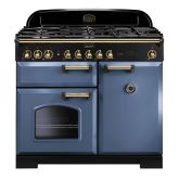 Rangemaster CDL100DFFSB/B 129520 CLASSIC DL 100 DF STONE BLUE/BRASS