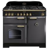 Rangemaster CDL100DFFSL/B 124210 CLASSIC DL 100 DF SLATE BRASS