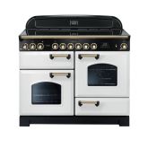 Rangemaster CDL110EIWH/B 113120 CLASSIC DL 110 IND. WHITE BRASS