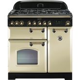 Rangemaster CDL90DFFCR/B 80960 CLASSIC DL 90 DF CREAM BRASS