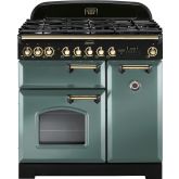 Rangemaster CDL90DFFMG/B 129440 CLASSIC DL 90 DF MINERAL GREEN/BRASS GB/IE