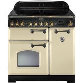 Rangemaster CDL90ECCR/B 81650 CLASSIC DL 90 CER. CREAM BRASS