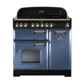 Rangemaster CDL90ECSB/B 129490 CLASSIC DL 90 CER. STONE BLUE/BRASS GB/IE
