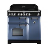 Rangemaster CDL90EISB/C 127580 CLASSIC DL 90 IND. STONE BLUE/CHR UK/IE