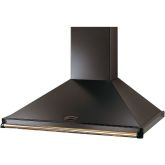 Rangemaster CLAHDC110BB/ 89270 CLASSIC 110CM HOOD BLACK BRASS RAIL