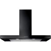 Rangemaster UNBHDS100BL/ 105260 100CM FLAT HOOD BLACK
