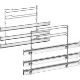 Siemens HZ66X600 Cosmetic decor strip for use between 60 cm single and 45 cm compact ovens