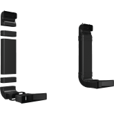 Siemens HZ9VDSB1 Flat channel 90º horizontal bend, for worktop depth minimum 65cm.  Ducting componen