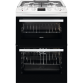 Zanussi ZCK66350WA 
Dual fuel 60cm Double Oven with Thermaflow® fan operated main oven and conventi