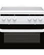 Amica AFC5100WH/2 50cm Twin Cavity Electric Cooker White